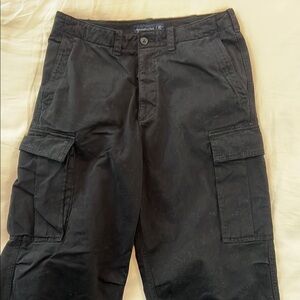 Men's Abercrombie Black Cargo Pants